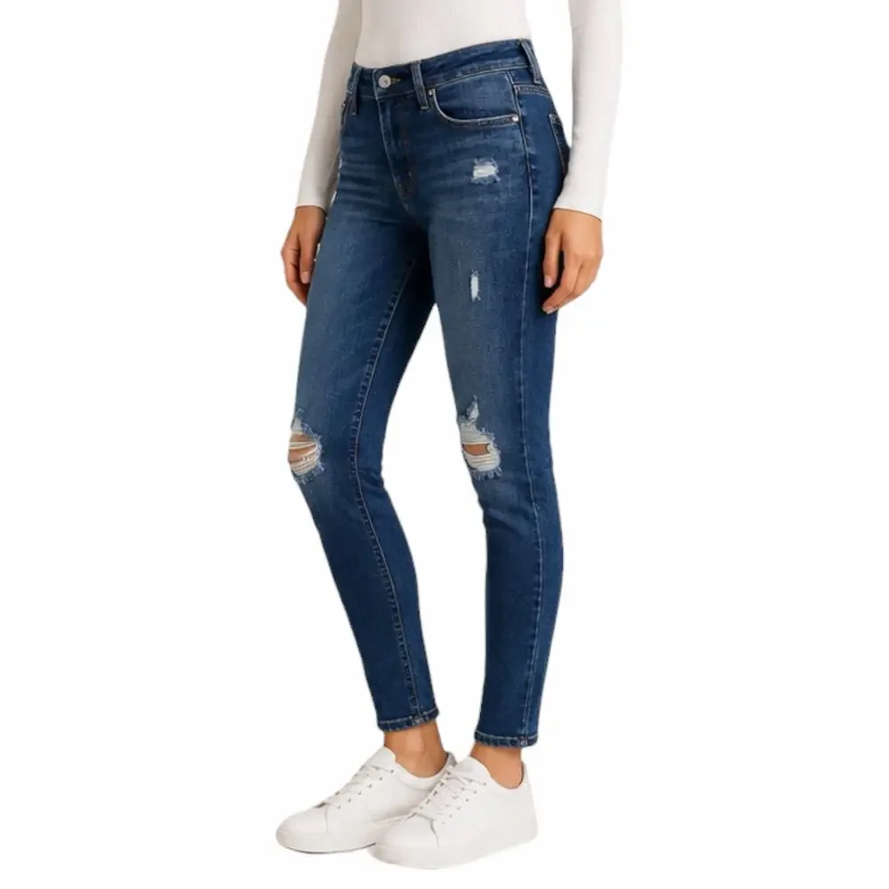 Old Navy Rockstar High Rise Super Skinny Jeans Distressed Size 0